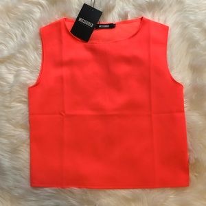 Missguided neon tank top